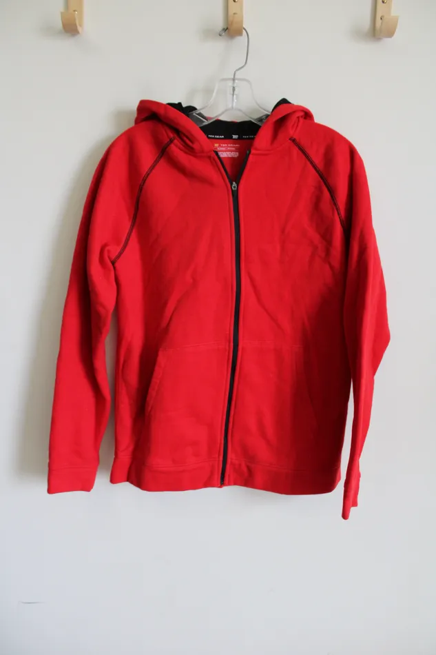 Tk Gear Red Fleece Lined Zip Up Jacket 1820 Tek Gear Earrings