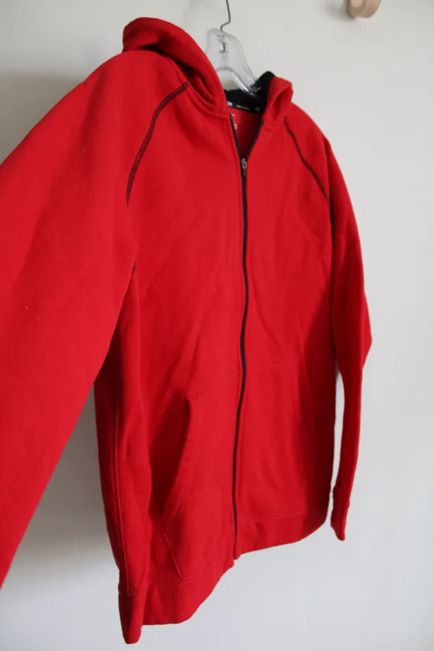 Tk Gear Red Fleece Lined Zip Up Jacket 1820 Tek Gear Earrings