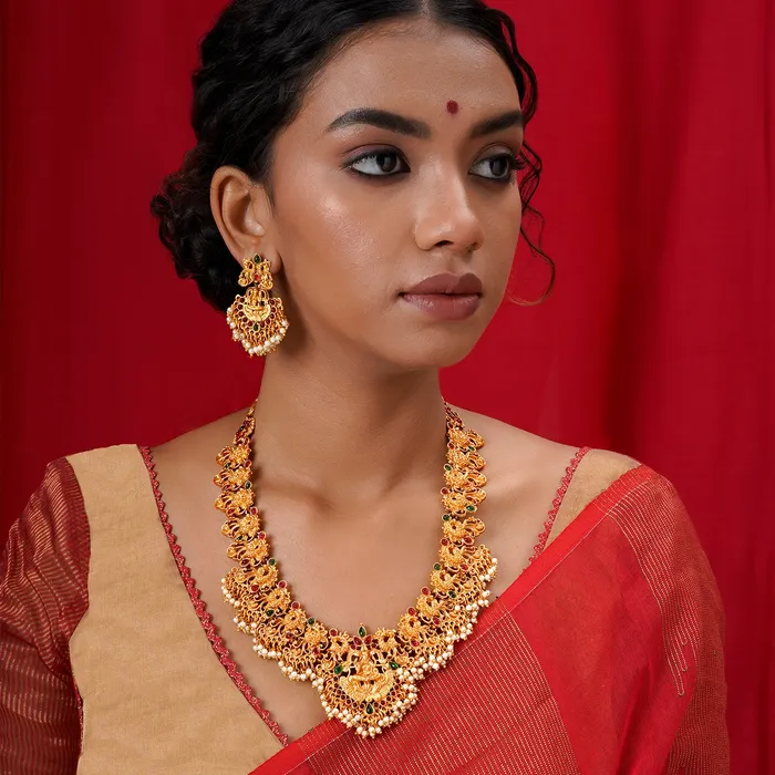 Teejh Royal Gold Gloss Kundan Jewellery Set Teejh PreStyled Sets