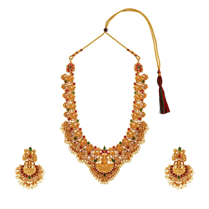 Teejh Royal Gold Gloss Kundan Jewellery Set Teejh PreStyled Sets