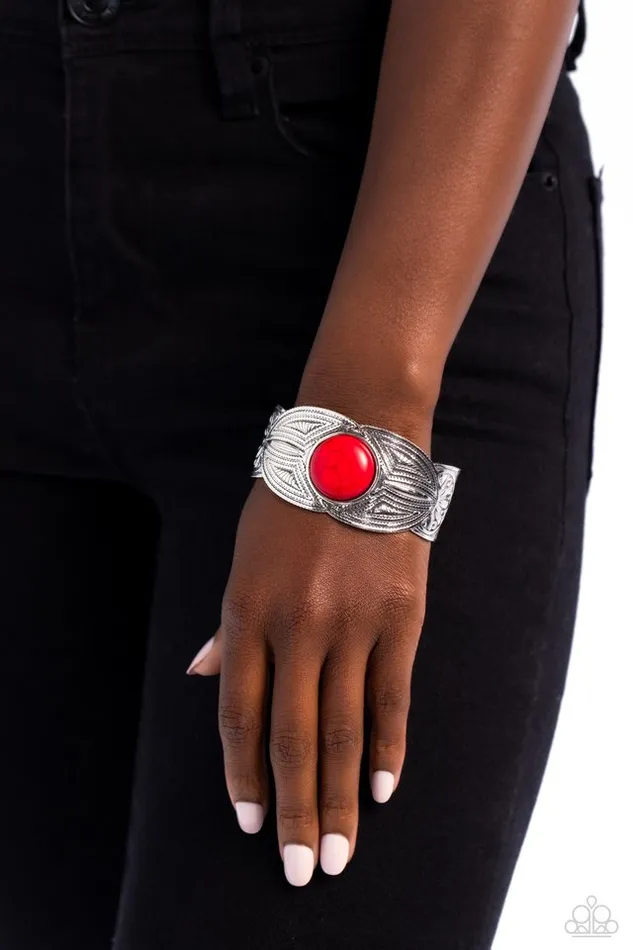 Bracelets Paparazzi Jewelry Paparazzi Bracelet Western Odyssey Red