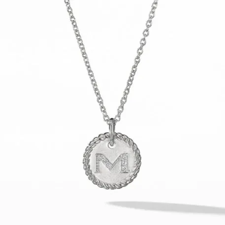 David Yurman Initial M Pendant David Yurman Necklaces