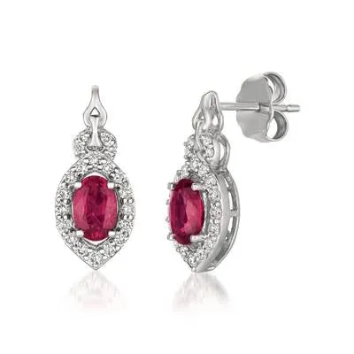 Earrings Le Vian Le Vian 14K Vanilla Gold Passion Ruby and Vanilla Diamond Drop Earrings Earrings Le Vian Le Vian 14K Vanilla Gold Passion Ruby and Vanilla Diamond Drop Earrings