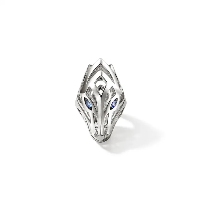 John Hardy Rings John Hardy Sterling Silver Naga Blue Sapphire Ring