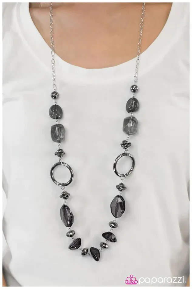 Necklaces Paparazzi Jewelry Paparazzi Necklace Cant Take My Eyes Off Of You Black