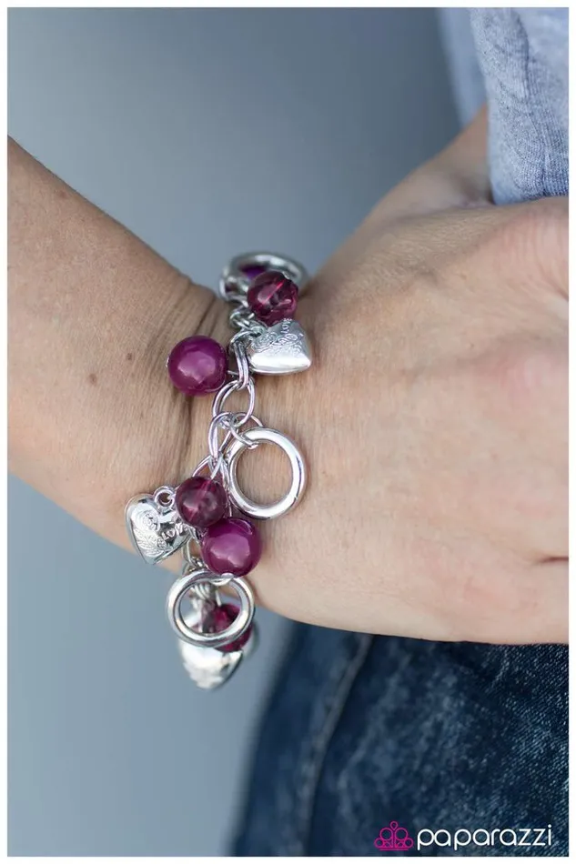 Paparazzi Bracelet Dance Right Into My Heart Pink Paparazzi Jewelry Bracelets