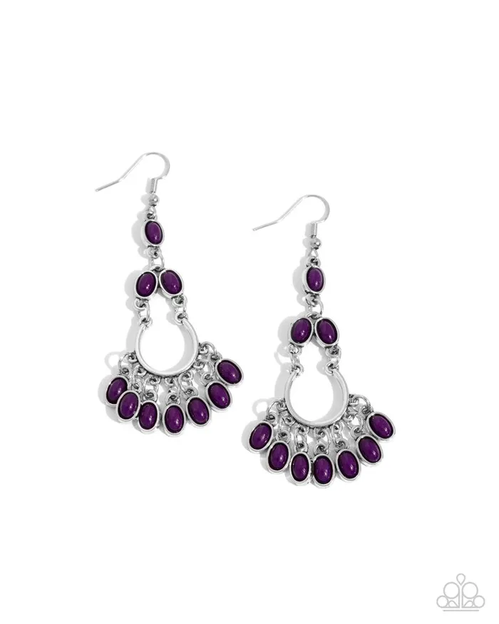 Paparazzi Earring Girly Girl Getup Purple Paparazzi Jewelry Earrings Paparazzi Earring Girly Girl Getup Purple Paparazzi Jewelry Earrings