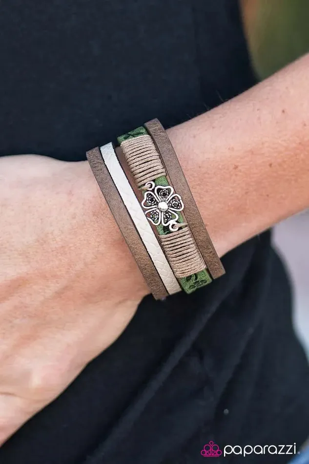 Paparazzi Jewelry Bracelets Paparazzi Bracelet ISLE Be Right Back Green