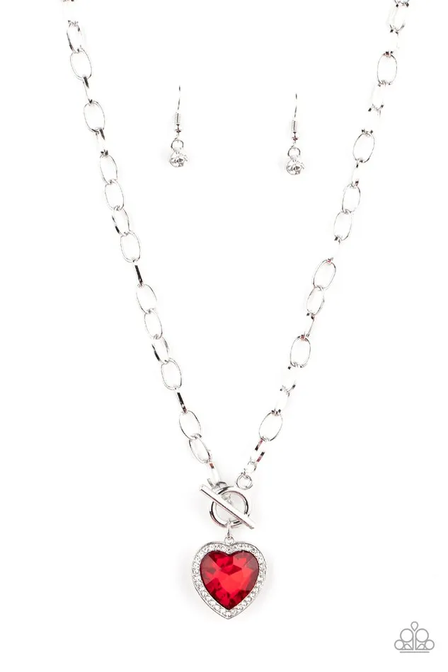Paparazzi Jewelry Necklaces Paparazzi Necklace Check Your Heart Rate Red Paparazzi Jewelry Necklaces Paparazzi Necklace Check Your Heart Rate Red