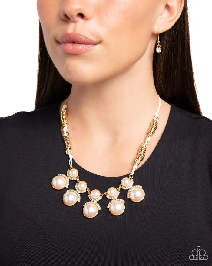 Paparazzi Jewelry Necklaces Paparazzi Necklace Coil Charisma Gold