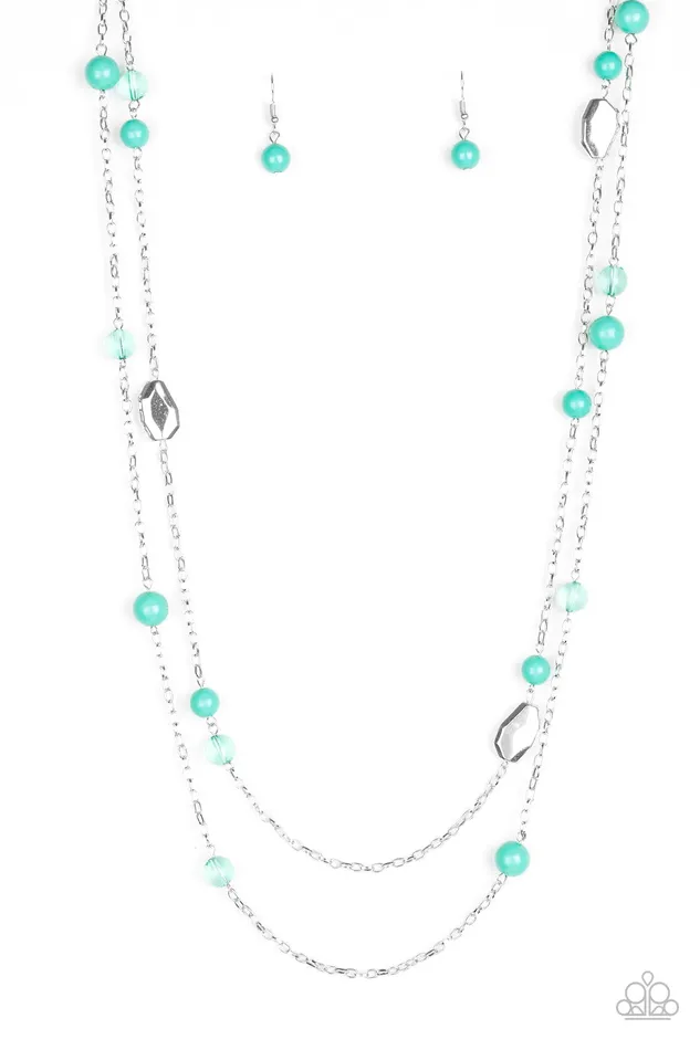 Paparazzi Jewelry Necklaces Paparazzi Necklace Hitting A GLOW Point Green