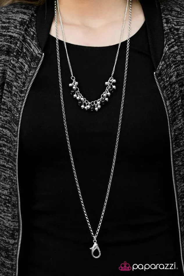 Paparazzi Jewelry Necklaces Paparazzi Necklace Runway Sparkle Black