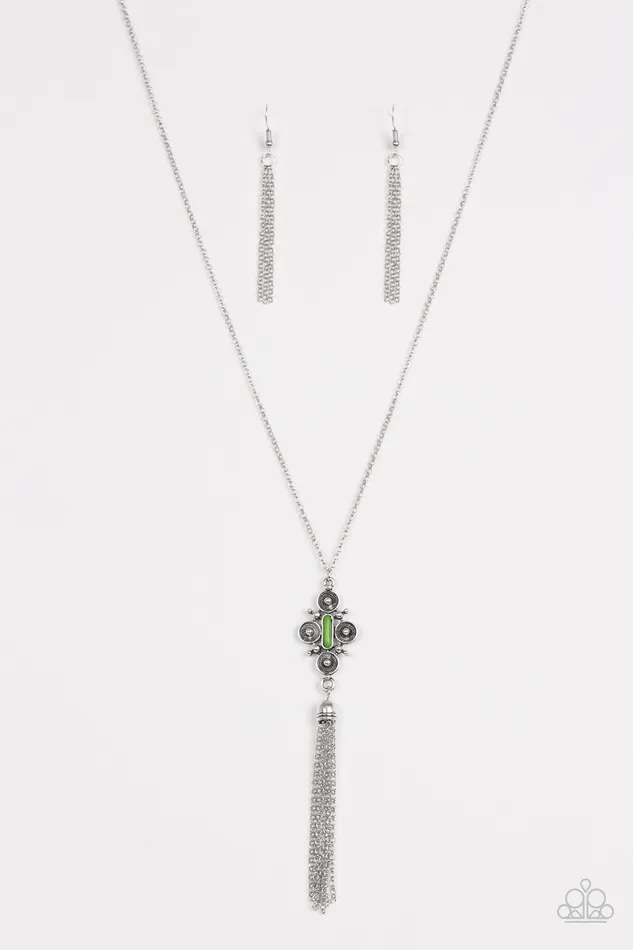 Paparazzi Jewelry Necklaces Paparazzi Necklace Sedona Skies Green