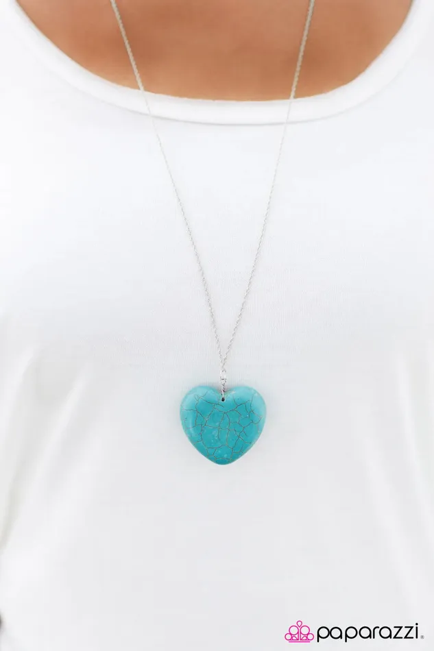 Paparazzi Jewelry Necklaces Paparazzi Necklace Shes A Heartbreaker Blue