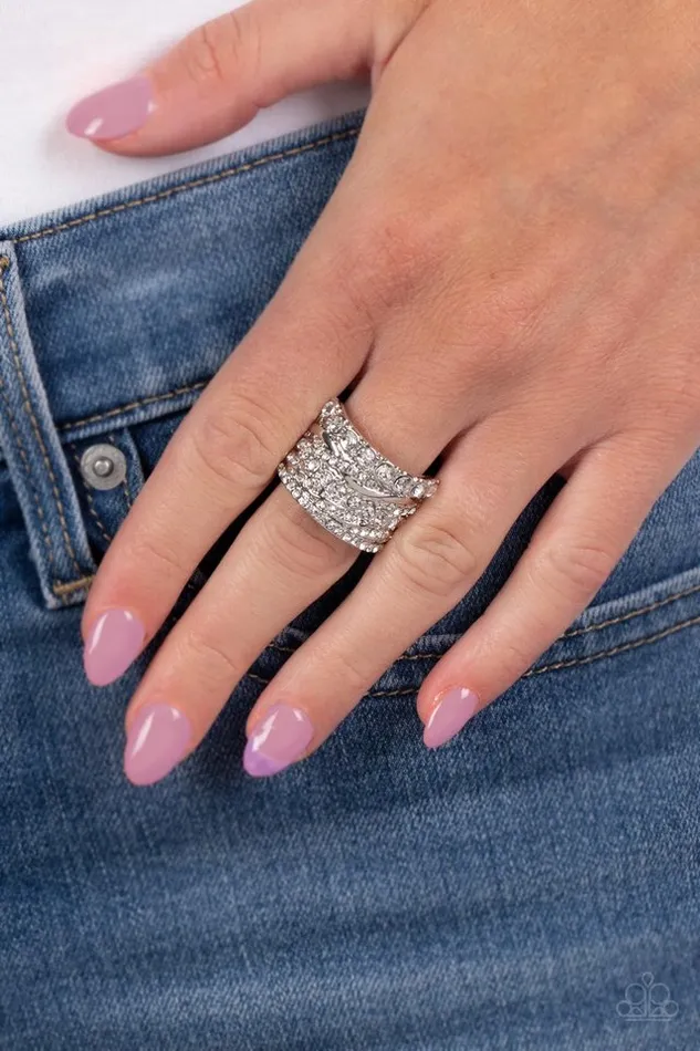 Paparazzi Jewelry Rings Paparazzi Ring Angelic Architecture White