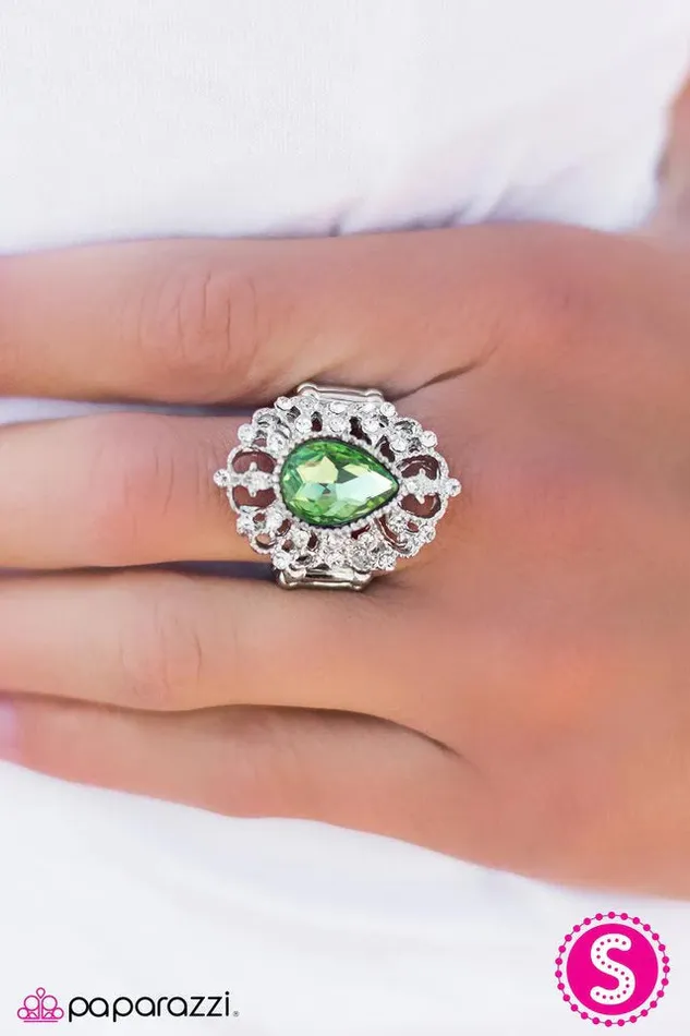 Paparazzi Jewelry Rings Paparazzi Ring Queenly Grace Green