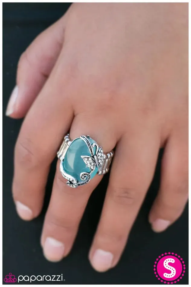 Rings Paparazzi Jewelry Paparazzi Ring Dancing In The Moonlight Blue