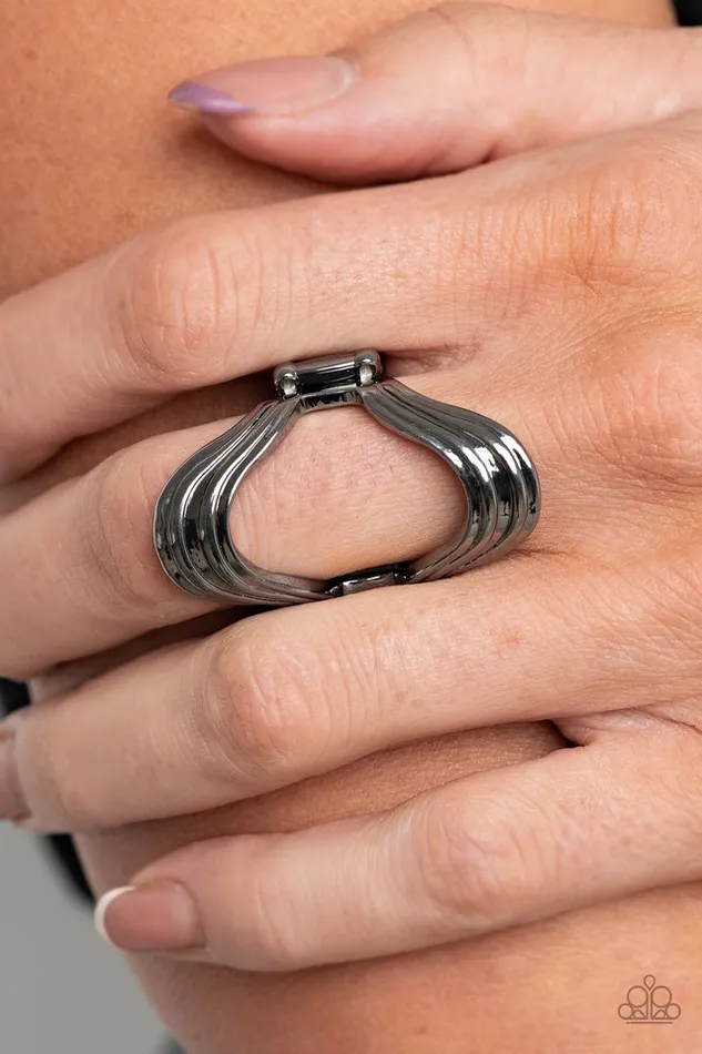Rings Paparazzi Jewelry Paparazzi Ring Keep An Open Mind Black