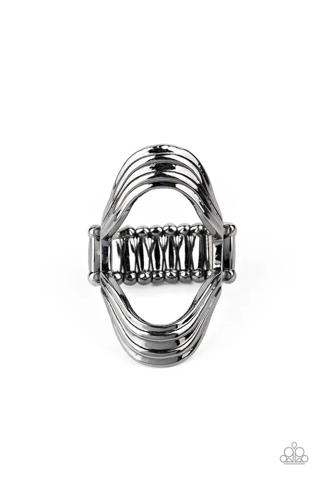 Rings Paparazzi Jewelry Paparazzi Ring Keep An Open Mind Black Rings Paparazzi Jewelry Paparazzi Ring Keep An Open Mind Black