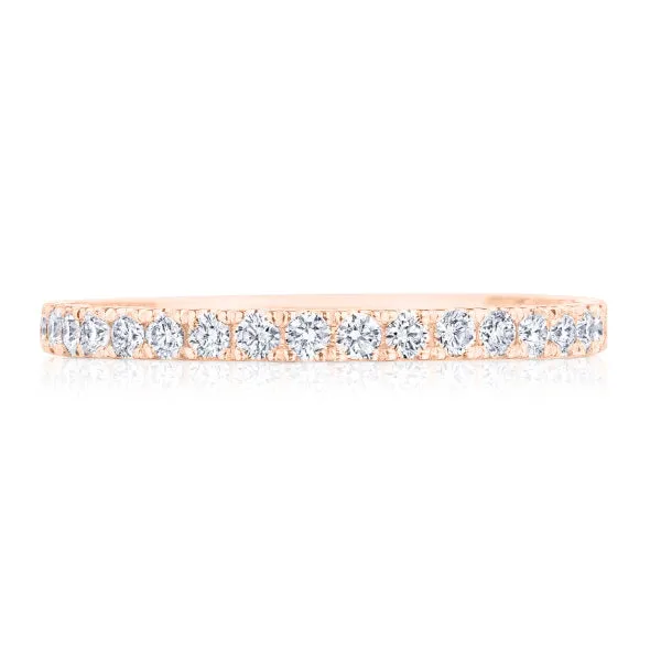 Rings Tacori Tacori Coastal Crescent 14K Rose Gold Diamond Eternity Band