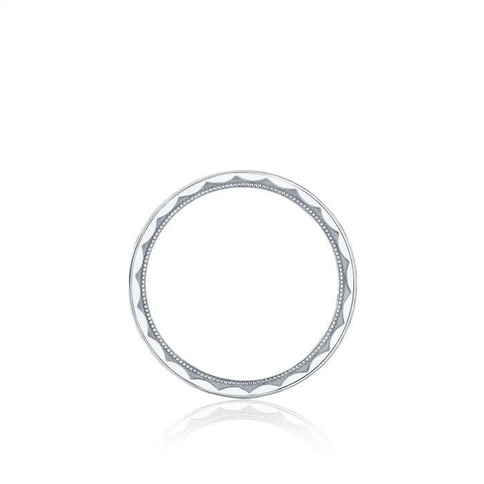 Rings Tacori Tacori Sculpted Crescent Gents 18K White Gold 6MM Wedding Band