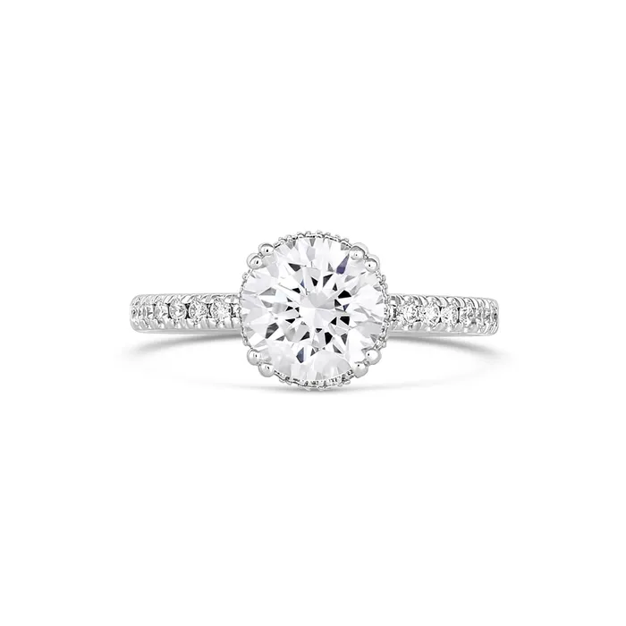 Rings Verragio Verragio 14K White Gold Diamond Semimount Ring