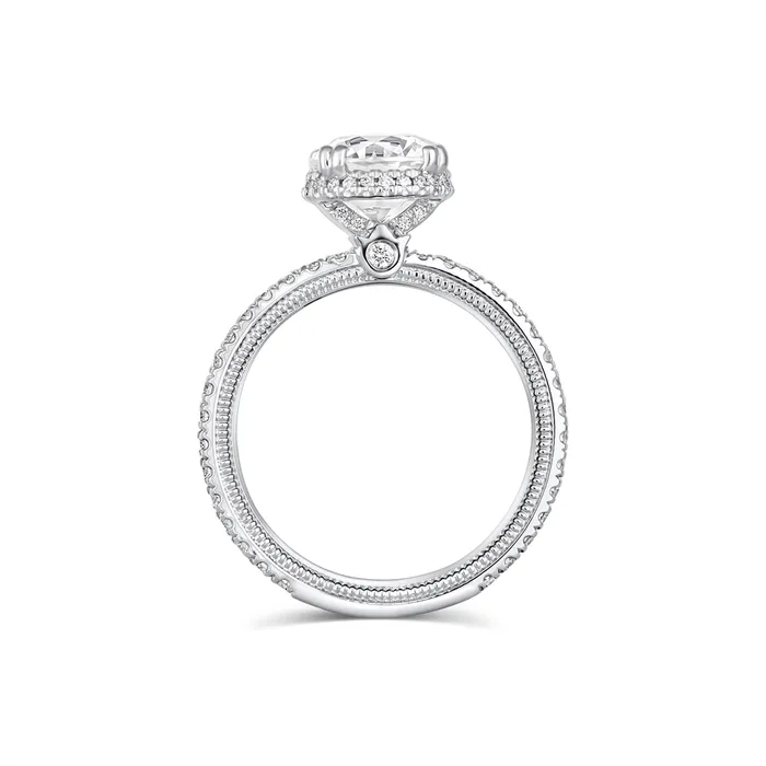 Rings Verragio Verragio 14K White Gold Diamond Semimount Ring