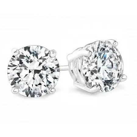 310 Ct Solitaire Round Cut Natural Earth Mined Diamond Stud Earring White Gold 14K GB Earrings 310 Ct Solitaire Round Cut Natural Earth Mined Diamond Stud Earring White Gold 14K GB Earrings