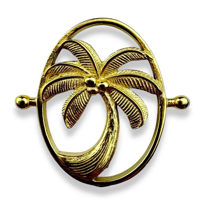 CONQUERing Necklaces Luxe Coconut Palm Tree Oval Element