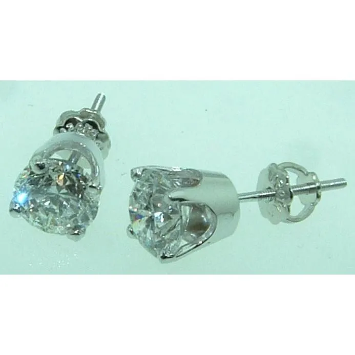 GB Earrings Natural Earth Mined Diamond Studs Earrings 250 Ct Platinum Women Jewelry GB Earrings Natural Earth Mined Diamond Studs Earrings 250 Ct Platinum Women Jewelry