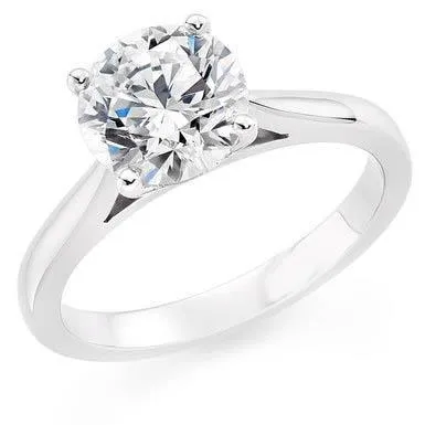 GB Rings 280 Carat Solitaire Round Cut Natural Earth Mined Diamond Wedding Ring White Gold 14K GB Rings 280 Carat Solitaire Round Cut Natural Earth Mined Diamond Wedding Ring White Gold 14K