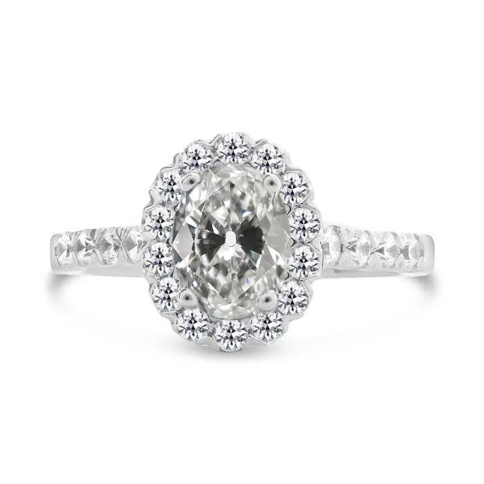 Halo Round Oval Old Mine Cut Natural Earth Mined Diamond Ring White Gold 6 Carats HarryChadEntcom Rings Halo Round Oval Old Mine Cut Natural Earth Mined Diamond Ring White Gold 6 Carats HarryChadEntcom Rings