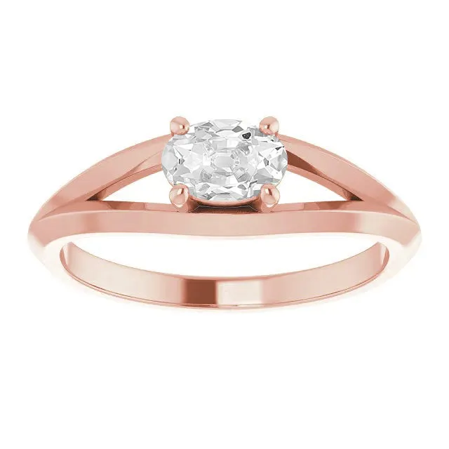 HarryChadEntcom Oval Old Mine Cut Natural Earth Mined Diamond Solitaire Ring Split Shank 3 Carats Rings HarryChadEntcom Oval Old Mine Cut Natural Earth Mined Diamond Solitaire Ring Split Shank 3 Carats Rings