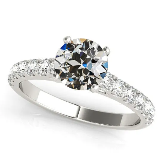 HarryChadEntcom Rings White Gold Round Old Mine Cut Real Natural Earth Mined Diamond Ring 4 Carats Womens Jewelry HarryChadEntcom Rings White Gold Round Old Mine Cut Real Natural Earth Mined Diamond Ring 4 Carats Womens Jewelry