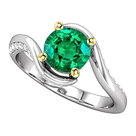 Rings HarryChadEntcom Zambian Green Emerald Ring Anniversary Gift