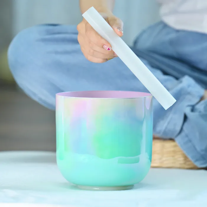 Rings Life Changing Energy 1pc 6 Inch Dream Color Alchemy Clear Quartz Chakra Crystal Singing Bowl FREE 2 Mallets and Oring
