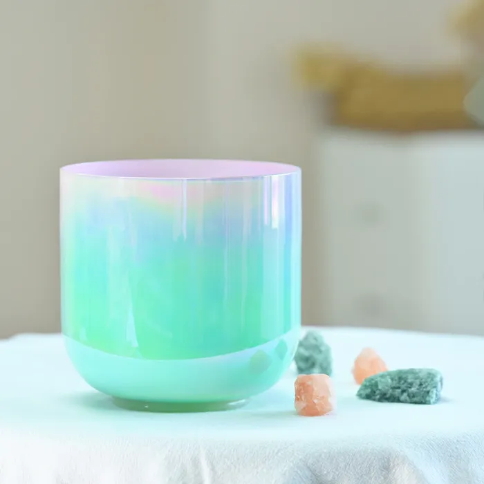 Rings Life Changing Energy 1pc 6 Inch Dream Color Alchemy Clear Quartz Chakra Crystal Singing Bowl FREE 2 Mallets and Oring
