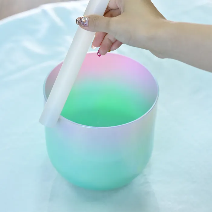 Rings Life Changing Energy 1pc 6 Inch Dream Color Alchemy Clear Quartz Chakra Crystal Singing Bowl FREE 2 Mallets and Oring