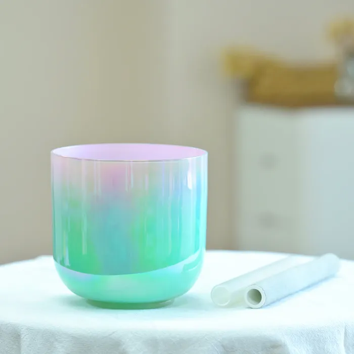 Rings Life Changing Energy 1pc 6 Inch Dream Color Alchemy Clear Quartz Chakra Crystal Singing Bowl FREE 2 Mallets and Oring