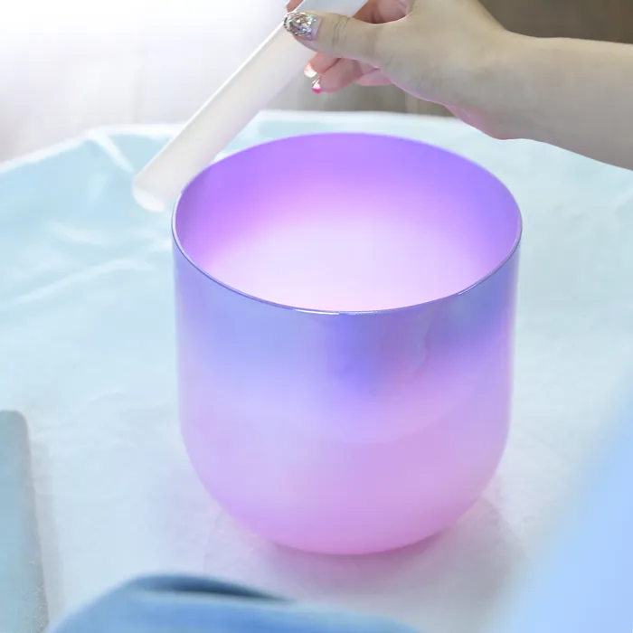 Rings Life Changing Energy 1pc 6 Inch Dream Color Alchemy Clear Quartz Chakra Crystal Singing Bowl FREE 2 Mallets and Oring