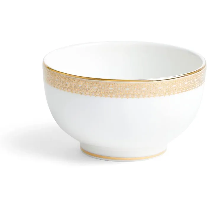 Wedgwood PreStyled Sets Wedgwood Vera Wang Lace Gold Rice Bowl