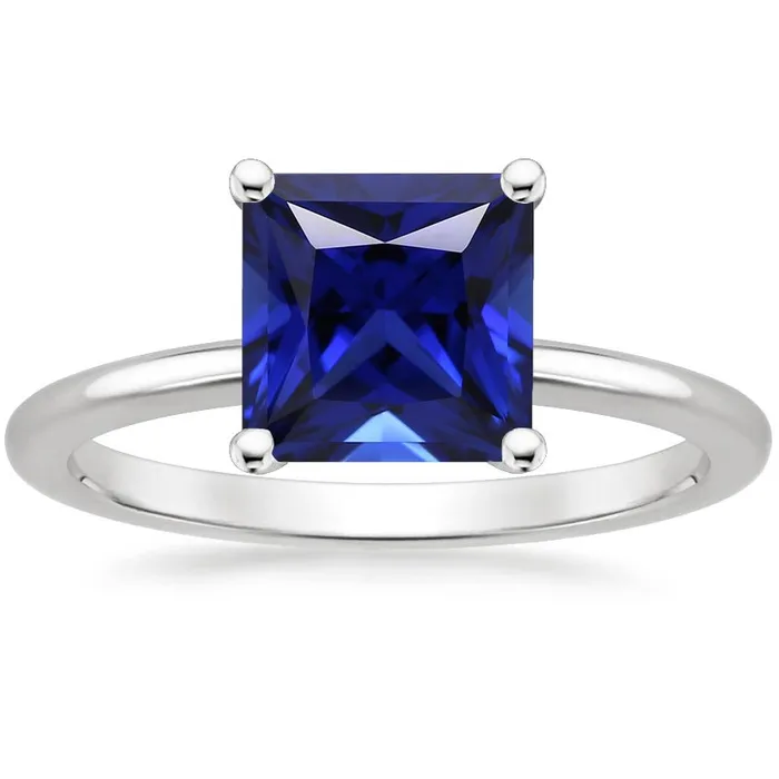 Women White Gold Solitaire Ring Princess Blue Sapphire Jewelry 5 Carat HarryChadEntcom Rings Women White Gold Solitaire Ring Princess Blue Sapphire Jewelry 5 Carat HarryChadEntcom Rings
