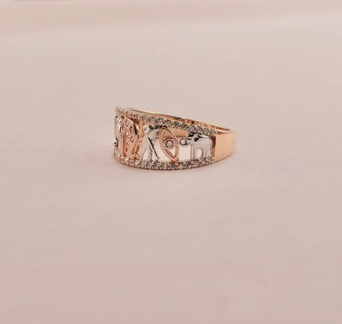 14K Gold Good Luck Womens Ring RG3232 AB and J Rings 14K Gold Good Luck Womens Ring RG3232 AB and J Rings