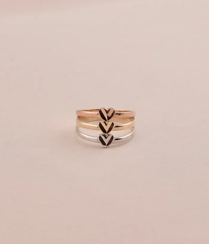 AB and J Rings 14K Gold Heart Womens Ring RG0582 AB and J Rings 14K Gold Heart Womens Ring RG0582