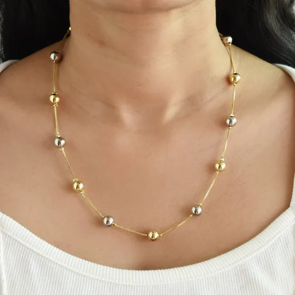 Ball Chain Necklace Upakarna Necklaces