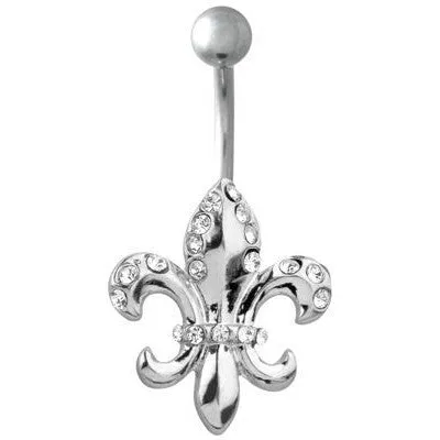 Fleurdelis Belly Ring Tulsa Body Jewelry Rings