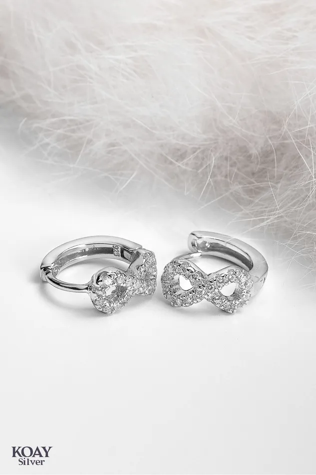 KOAY Earrings Infinity Hoop Earring