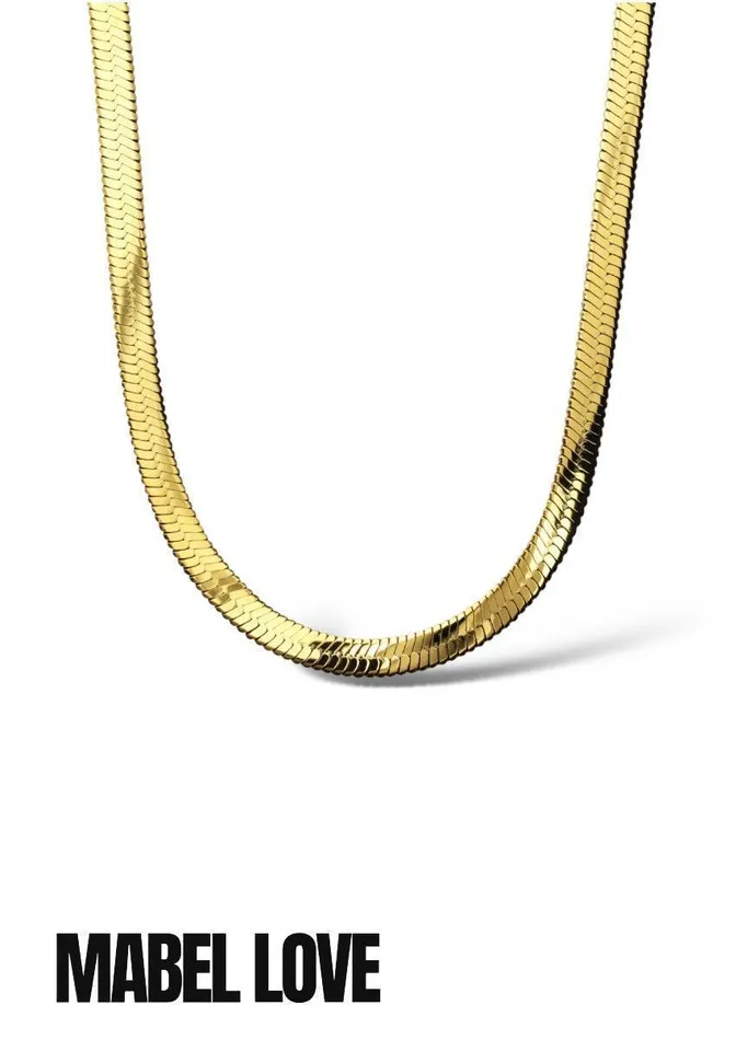 Mabel Love Boutique Necklaces Snake Herringbone Necklace