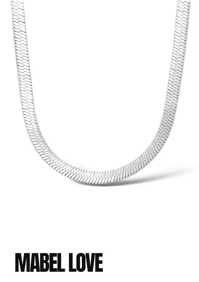 Mabel Love Boutique Necklaces Snake Herringbone Necklace