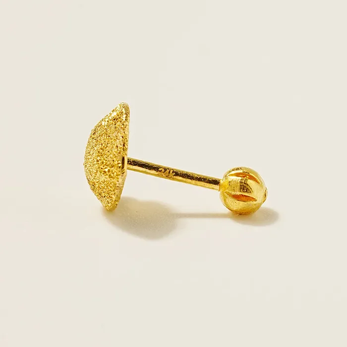 MinimalBijoux Earrings 24K Gold Heart Cartilage Earring 20G